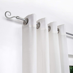 <span class=keywords><strong>Tringle</strong></span> à <span class=keywords><strong>rideau</strong></span> télescopique en acier inoxydable 13/16 mm et ensemble de tuyaux, design moderne, anti-rouille, promotion Allemagne - Product Image 2