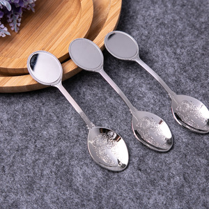 Grand Stainless Steel <b>Spoons</b> <b>Small</b> Round Creative Metal Craftsmanship Measuring <b>Spoons</b> - Product Image 1