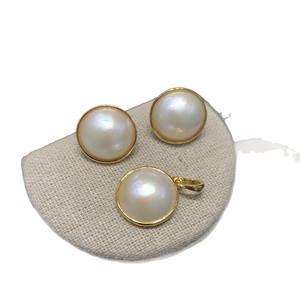 Colgante Clásico Redondo de Perla Mabe Blanca de Agua Salada Grado A, 15-16mm, Engaste de Bisel, Plata 925, Unisex, para Uso Diario - Product Image 5