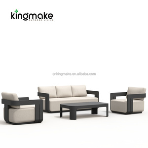 Conjunto de <span class=keywords><strong>Muebles</strong></span> de Exterior Modernos, Sofá de Aluminio para Patio, <span class=keywords><strong>Terraza</strong></span> o Jardín, Resistente al Agua - Product Image 4