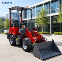 Chargeur frontal compact électrique Derette E604 pour ferme, mini-chargeur hydraulique pour ferme et jardin, mini-chargeur électrique à vendre