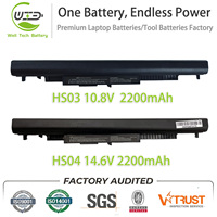 Batterie d'ordinateur portable en gros HS04 HS03 HSTNN-LB6V pour HP 240 245 246 250 255 256 G4 Notebook 14 14G 15 15G Series
