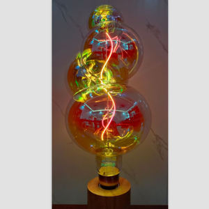 Bombilla de Vidrio Recubierto de Color Marrón, Bombilla de Colores Vivos, Mundo Submarino, Fantásticas Luces Decorativas, Bombilla de Vidrio Artístico - Product Image 1