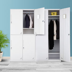 Casillero de metal de acero convertible de diseño moderno, armario ajustable de varias puertas para gimnasio escolar, oficina, archivadores de uso hospitalario - Product Image 3