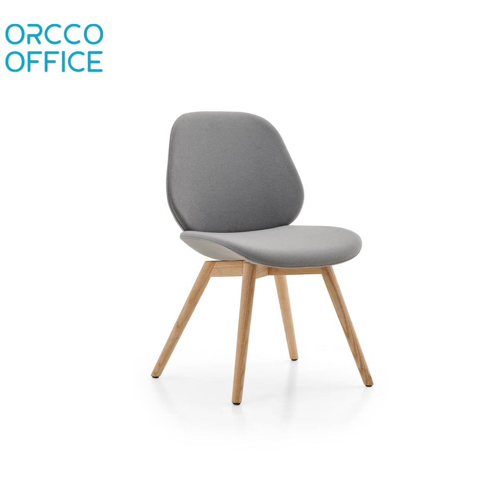 Стул с высокой спинкой для гостиной в современном стиле, деревянные ножки, обеденный стул