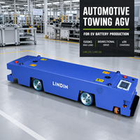 Robot AGV de remorquage à profil bas, à entraînement différentiel, navigation magnétique, précision de 10 mm pour pièces automobiles, SPS (Système de Production Automatisée) pour la gestion des matériaux en ligne