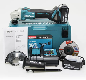 Amoladora Angular Inalámbrica Makita <span class=keywords><strong>DGA504</strong></span> de 18V con Batería de Litio, Herramienta de Pulido Portátil de 5 Pulgadas - Product Image 1
