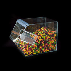 Stackable Acrylic Candy Bin with Plastic Scoop