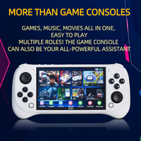 Console de jeu portable X53 en gros d'usine, écran IPS 5,1 pouces, sortie TV, carte TF 8 Go, 5 couleurs, logo personnalisé OEM ODM