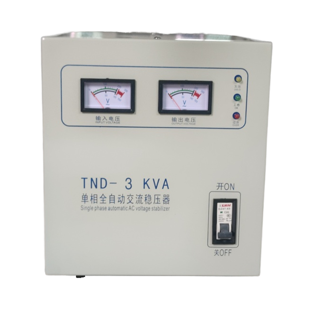 Automatic Single-Phase AC 220V Copper Voltage Stabilizer TND-3KVA SVC for Home Use