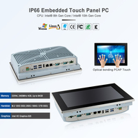 PC tactile industriel 10,1'' pour automatisation industrielle, IP66, montage encastré, écran tactile industriel avec Windows 11/Linux