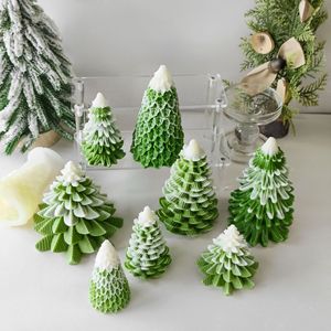 Candele Aromaterapiche a Forma di Albero di Natale in Silicone, Blocchi di Gesso Espanso Fai-da-Te, Sapone Artigianale, Blocchi di Ghiaccio, Albero di Pino - Product Image 2