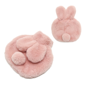 Bouteille réutilisable de haute qualité avec oreilles de lapin mignonnes, bouteille d'eau chaude de différentes tailles au choix avec housse - Product Image 5