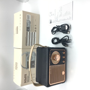 HM11 klasik <span class=keywords><strong>Bluetooth</strong></span> hoparlör Stereo ses taşınabilir dekorasyon Mini kordon ile kablosuz hoparlörler Retro vinil müzik çalar - Product Image 5