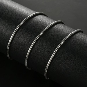 Cadena de Serpiente de Acero Inoxidable de 1/1.5/2.4/4.2MM de Ancho, Collar Impermeable para Mujer <span class=keywords><strong>y</strong></span> <span class=keywords><strong>Hombre</strong></span>, Estilo Japonés Coreano, Gargantilla Hip Hop - Product Image 4