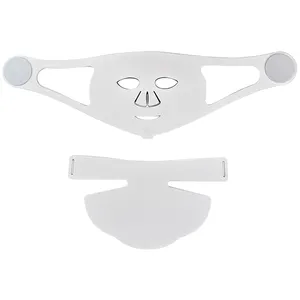 Custom LED Face Mask LED Nir And Red Light Face And Neck Mask With Compact Remote Control