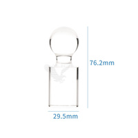 YH Casino Acryl Transparenter Roulette-Gewinnmarker 49g 76x29mm für Roulette-Tischspiele