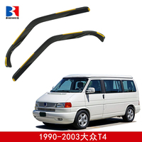 Protectores de Lluvia para Ventanas de VOLKSWAGEN VW TRANSPORTER T4 1990-2003, Deflectores de Viento Interiores, Visores de Ventilación, Cortavientos