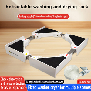Support <span class=keywords><strong>de</strong></span> superposition universel pour sèche-linge au-dessus <span class=keywords><strong>de</strong></span> la <span class=keywords><strong>machine</strong></span> <span class=keywords><strong>à</strong></span> <span class=keywords><strong>laver</strong></span>, support amortissant et stable - Product Image 6