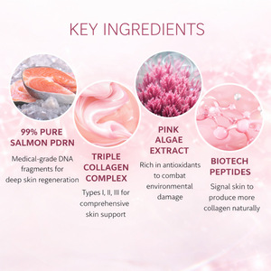 Crème en Capsules Infusée au Collagène PDRN 50ml – Crème Visage Nourrissante et Éclaircissante pour la Réparation de la Peau, Adaptée à Tous les Types de Peau - Product Image 3
