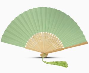 Abanico de Mano Tradicional Ecológico de Tela y Bambú, Resistente al Desgaste, Diseño Plegable - Product Image 1