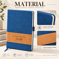 Carnet personnalisé en cuir PU avec logo, couverture rigide et marque-page en ruban pour cadeaux d'affaires – Vente en gros