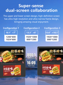 OEM ODM 10.1 + 7 Inch Treo Tường Hiển Thị Kép Android 11 Tất Cả Trong Một Máy Tính Bảng PC Cảm Ứng Điện Dung Màn Hình Kỹ Thuật Số Máy Tính Bảng PC Kinh Doanh - Product Image 5