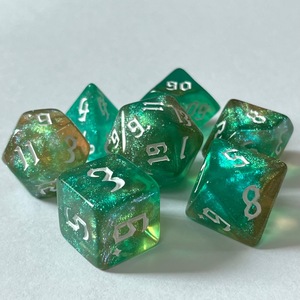 7 nuovi e sfaccettati camaleonti a due colori <span class=keywords><strong>D</strong></span> & <span class=keywords><strong>D</strong></span> dadi in plastica quadrati gruppo di corsa digitale per giocatori dungeon e draghi - Product Image 5