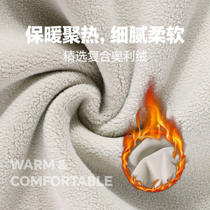 Men's Earth Tone Fleece Lined Hooded <b>Sweatshirt</b> Loose Fit Pocket Breathable Autumn Winter Wear Customized Streetwear Urban Fashi - Product Image 4
