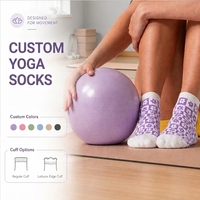 Calcetines de Pilates para Mujer con Agarre Antideslizante, Colores Personalizados, ODM, Algodón, OEM, Calcetines de Yoga Jacquard hasta el Tobillo para Dama con Agarre de Silicona