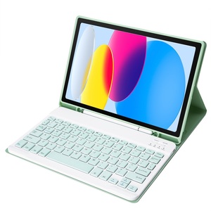 Étui coloré pour tablette <span class=keywords><strong>iPad</strong></span> 10e génération <span class=keywords><strong>10</strong></span>,9 pouces avec clavier sans fil, compatible <span class=keywords><strong>iPad</strong></span> 11e génération 2025 A16, étui pour <span class=keywords><strong>iPad</strong></span> <span class=keywords><strong>10</strong></span> - Product Image 2