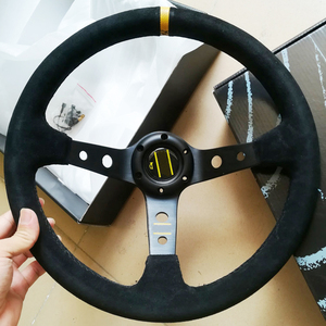 Volante Universale in Pelle Scamosciata da 14'' (350MM) per Corse e Drift con Clacson - Product Image 6