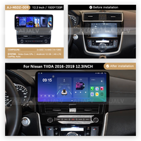 Autoradio 12,3 pouces avec CarPlay pour Nissan TIIDA 2016-2019, Android 13, GPS, navigation, lecteur multimédia, affichage sans fil, autoradio