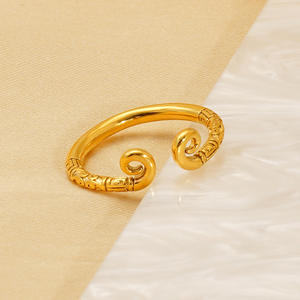Groothandel Oneindigheidsring RVS Wukong Hoofdband 18K Goud Verguld Open Verstelbare Boeddhistische Sieraden Oneindigheid Kleine Ring - Product Image 2