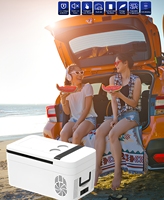 Réfrigérateur-congélateur portable FantastiCLEAN FT-20L 20L à double température avec compresseur 12V-24V AC, mini-réfrigérateur pour camion, camping-car, camping