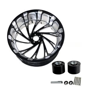 Jantes de moto, en alliage d'aluminium forgé, 18*8,5 pouces, jantes personnalisées pour pneus larges - Product Image 2