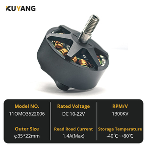 Hiệu suất cao 10V-22V DC 900kv 1300kv FPV đua Drone động cơ n52uh nam châm cao lực đẩy không chổi than động cơ nam châm vĩnh cửu - Product Image 2