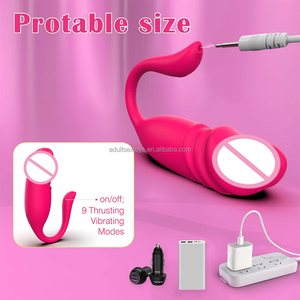 Dildo Realista con Empuje Controlado por App Vibrador Vaginal Anal y de Clítoris Juego Sexual para Parejas Vibrador para Panti Juguetes Sexuales para Mujer - Product Image 4