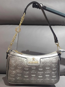 Tas Selempang Wanita Musim Semi 2025 Bahan PU Embos Desain Kotak Kecil Ritsleting Gaya Eropa Amerika 26x6.5x14cm Buatan Cina - Product Image 5