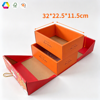 Herstellerbedruckte Starre Klappbare Obst-Geschenkbox Mehrteilige Karton-Obstverpackungsbox mit Tragegriff