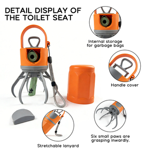 Recogedor de Excremento de Perro Portátil con Garra de Plástico Ecológico para Viajes al Aire Libre, para Pasear Perros Grandes y Pequeños, Sin Perfume - Product Image 3