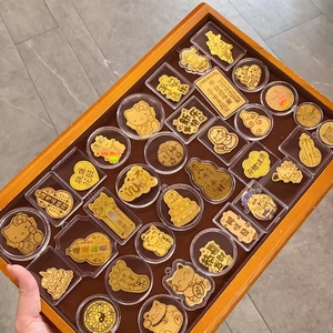 金色手机贴纸 全999 CAI 深圳水贝同款七士背胶光滑批发曼乌 - Product Image 3