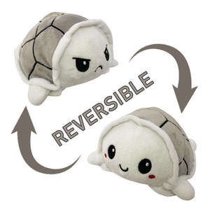 15cm Schattig Pluche Dieren Knuffel Schildpad Speelgoed Dubbelzijdig Omkeerbare Pop PP Katoenen Vulling Trooster Glimlachende Schildpad Cadeau - Product Image 5