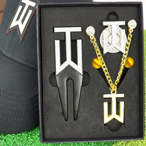 <b>Golf</b> Fork Metal Ball Marker Zinc Alloy Hat Clip With Chain For Golfers Universal Use Model 01 - Product Image 5
