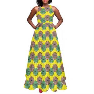 Kaléidoscope d'éléphant tribal africain Impression personnalisée Vêtements pour femmes Mode Chine Fabricant complet Robe de jour de <span class=keywords><strong>naissance</strong></span> - Product Image 6