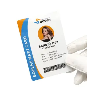 Заводская изготовленная на заказ Высококачественная пластиковая ПВХ фото удостоверение личности сотрудника идентификационная портретная карточка