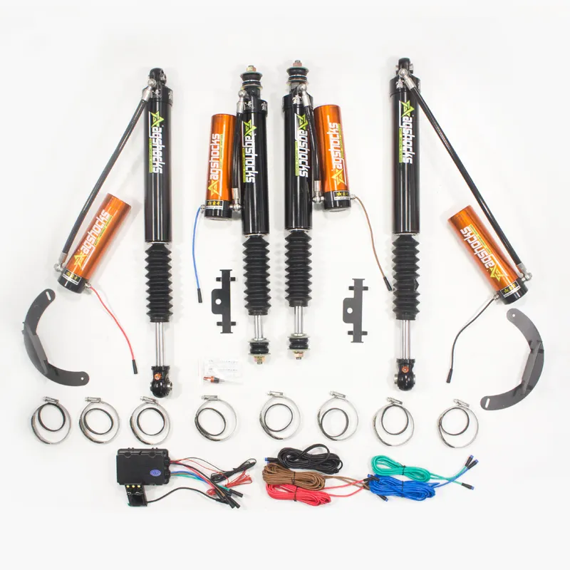 Patroli Y61 4 Inci Lift Kit dengan Kecepatan Rendah dan Tinggi Kompresi Rebound Penyesuaian Off-Road Shock Absorber Set