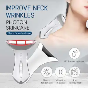 Portable Face Beauty Device LED Light Therapy Anti-aging Wrinkle Removal RF EMS Sculpting Machine