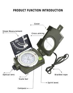 Brújula multifuncional para exteriores, herramienta de guía de posicionamiento de alta precisión para acampada, supervivencia, resistente al agua - Product Image 5