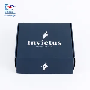 Good Quality Cheap Price Blue Art Paper Mailer Boxes Packaging Skincare With Logo For Gift